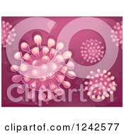 Clipart Of A Corona Virus Royalty Free Vector Illustration
