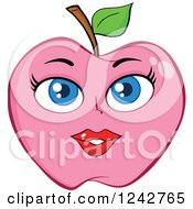 Poster, Art Print Of Pink Lady Apple Character