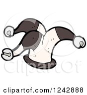 Clipart Of A Jester Hat Royalty Free Vector Illustration by lineartestpilot