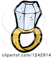 Clipart Of A Diamond Ring Royalty Free Vector Illustration