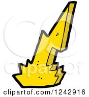 Clipart Of A Lightning Bolt Royalty Free Vector Illustration by lineartestpilot