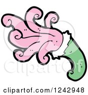 Clipart Of A Magic Hat With Pink Splashes Royalty Free Vector Illustration