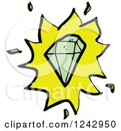 Clipart Of A Magic Gemstone Royalty Free Vector Illustration