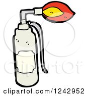 Clipart Of A Flamethrower Torch Royalty Free Vector Illustration