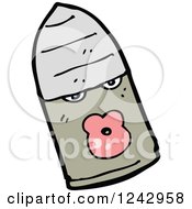 Clipart Of A Bullet Royalty Free Vector Illustration