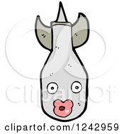 Clipart Of A Missile Royalty Free Vector Illustration by lineartestpilot