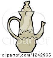 Clipart Of An Antique Pot Royalty Free Vector Illustration by lineartestpilot