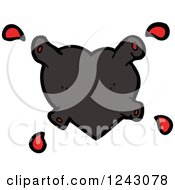 Clipart Of A Heart Pumping Blood Royalty Free Vector Illustration