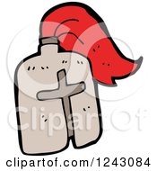 Clipart Of A Helmet Royalty Free Vector Illustration by lineartestpilot