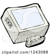 Clipart Of A Monitor Royalty Free Vector Illustration by lineartestpilot