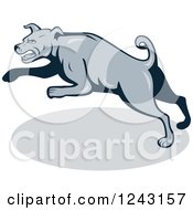 Poster, Art Print Of Cartoon Gray Attacking Guard Dog
