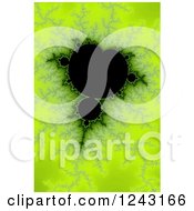 Bright Green Mandelbrot Fractal Background