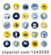 Clipart Of Round Seo Business Icons Royalty Free Vector Illustration