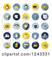 Poster, Art Print Of Round Online Shopping Icons