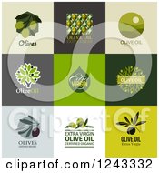 Poster, Art Print Of Olive And Oil Labels With Text