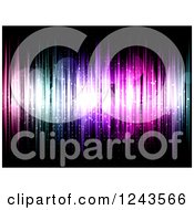 Clipart Of A Background Of Bright Lights And Flares On Black Royalty Free Vector Illustration