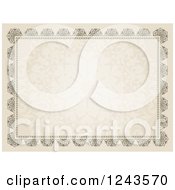 Clipart Of A Vintage Certificate Border Royalty Free Vector Illustration