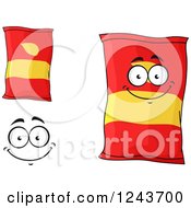 Clipart Of Potato Chip Bags Royalty Free Vector Illustration