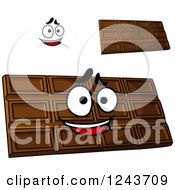 Clipart Of Cartoon Chocolate Candy Bars Royalty Free Vector Illustration