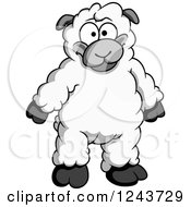Poster, Art Print Of Cartoon Lamb Standing