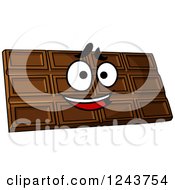 Cartoon Happy Chocolate Candy Bar