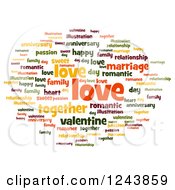 Poster, Art Print Of Love Tag Word Collage On White