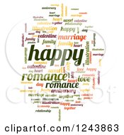 Poster, Art Print Of Happy Tag Word Collage On White