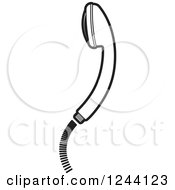 Clipart Of A Black And White Shower Head 3 Royalty Free Vector Illustration