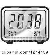 Poster, Art Print Of Silver Digital Alarm Clock