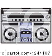 Poster, Art Print Of Cassette Tape In A Boom Box