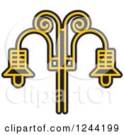 Clipart Of A Street Lamp Post 5 Royalty Free Vector Illustration by Lal Perera