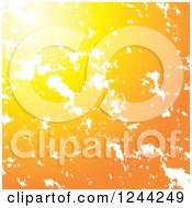 Clipart Of A Gradient Orange And White Texture Background Royalty Free Vector Illustration