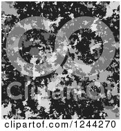 Clipart Of A Background Of Gray And Black Texture Royalty Free Vector Illustration