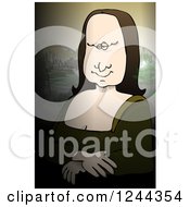 Clipart Of Moaning Lisa A Fine Art Parody Of Mona Lisa Royalty Free Illustration