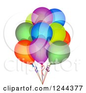 Poster, Art Print Of Bunch Of Colorful Party Balloons