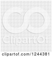 Clipart Of A White Pixel Tile Or Square Background Texture Royalty Free Vector Illustration