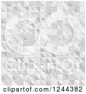 Clipart Of A Gray Pixel Tile Or Square Background Texture Royalty Free Vector Illustration
