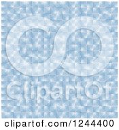 Clipart Of A Blue Pixel Tile Or Square Background Texture Royalty Free Vector Illustration