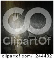 Clipart Of A 3d Peeling Metal Background Royalty Free Illustration