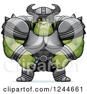 Brute Muscular Orc In Armor