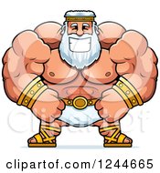 Poster, Art Print Of Brute Muscular Zeus Man Grinning