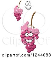 Clipart Of Purple Grapes Royalty Free Vector Illustration