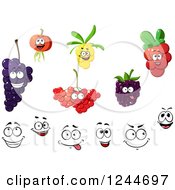 Poster, Art Print Of Happy Fruit Characters