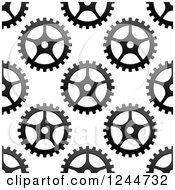 Poster, Art Print Of Seamless Pattern Background Of Gears
