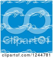 Poster, Art Print Of Seamless Pattern Background Of Waves