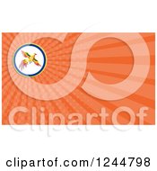 Clipart Of A Pheasant Background Or Business Card Design Royalty Free Illustration