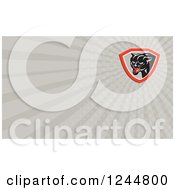 Poster, Art Print Of Gray Ray Panther Background Or Business Card Design