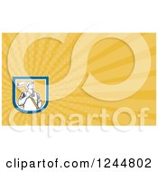 Clipart Of A Painter Background Or Business Card Design Royalty Free Illustration