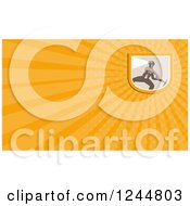 Clipart Of A Coal Miner Background Or Business Card Design Royalty Free Illustration