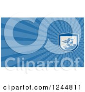 Clipart Of A Crane Background Or Business Card Design Royalty Free Illustration